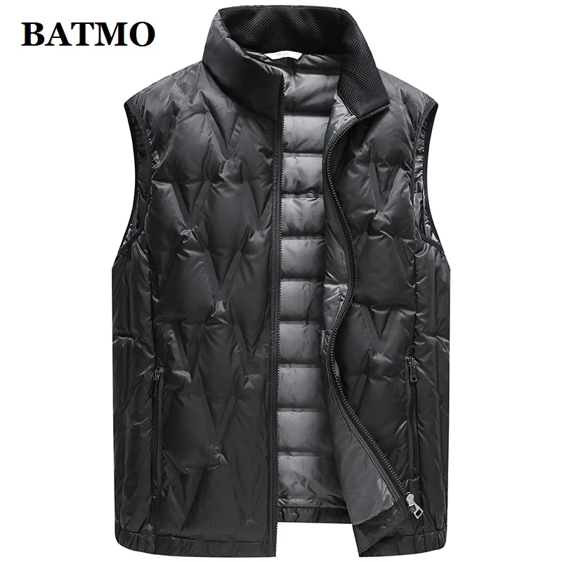 BATMO 2020 new arrival autumn 90% white duck down jackets men,men's down vest,plus-size M-4XL 20383 down coat