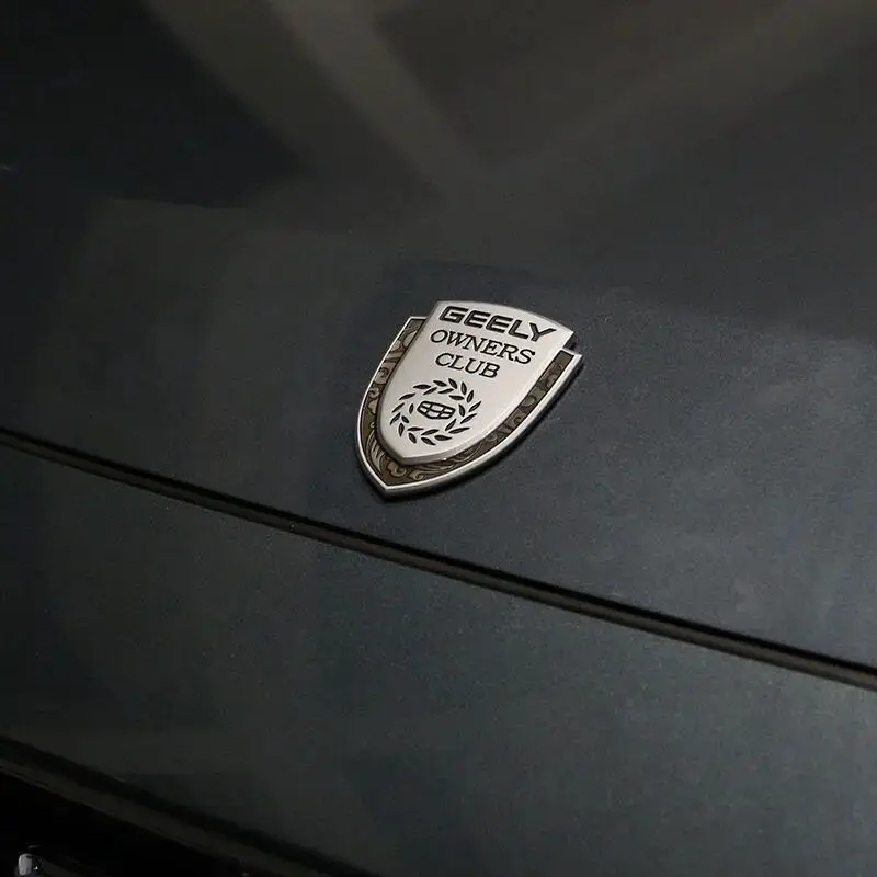 3D Metal Car Trunk Window Stickers and Decals Emblem Styling for Geely Emgrand EC7 EC8 X70 GE GT EV8 EX7 CK GS Auto Accessories