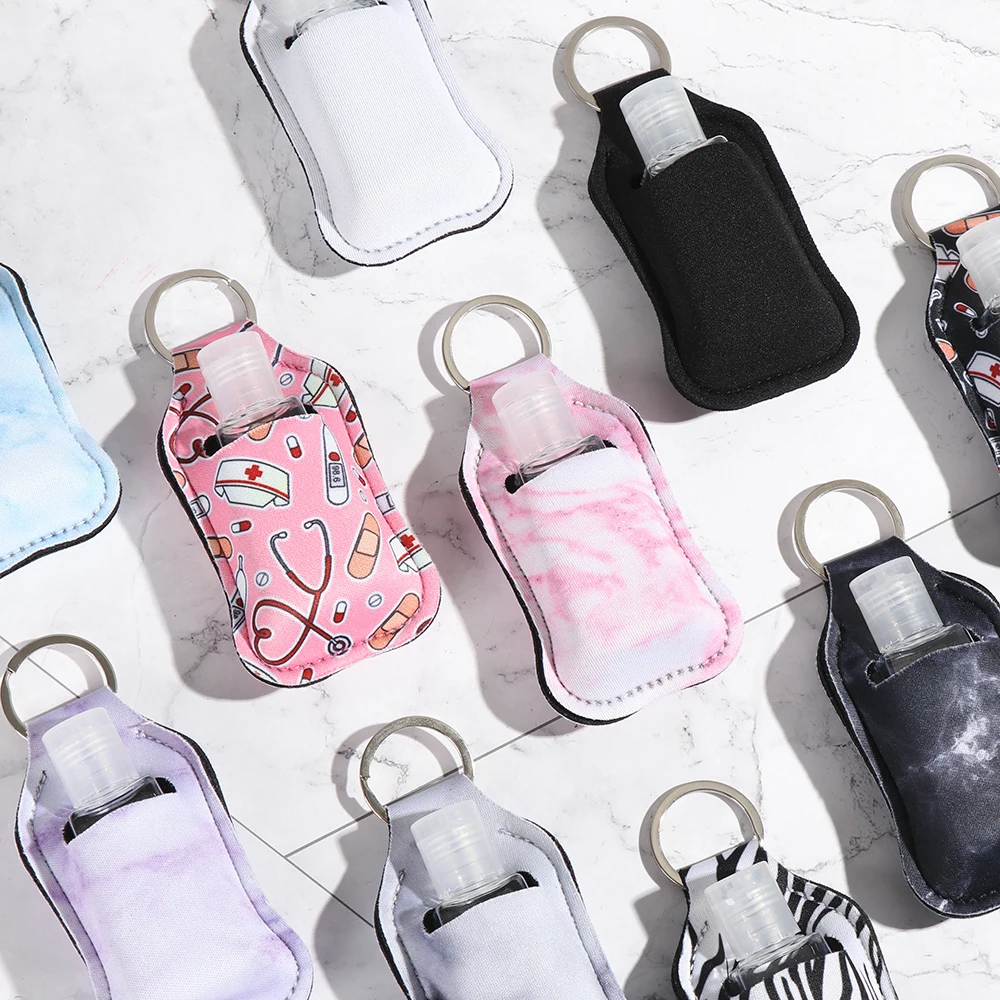 30ml Refillable Hand Sanitizer Bottle with Portable Keychain Holder – Compact Travel Co... - SKU CBGS1136 - UGI Packaging