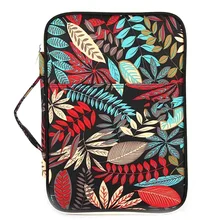 Black Red Folder Multifunction A4 Bag Storage Bag Portable Tablet File Product Waterproof Nylon Storage Bag File Notebook Pen Co