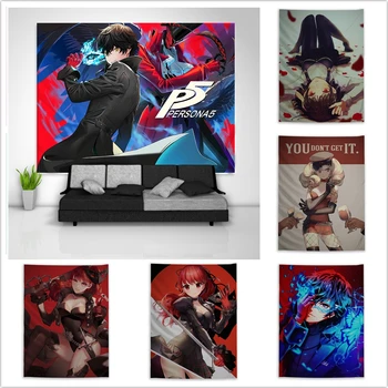 

Persona 5 Joker Yoshizawa Kasumi Tapestry Art Wall Hanging Sofa Table Bed Cover Home Decor Dorm Gift