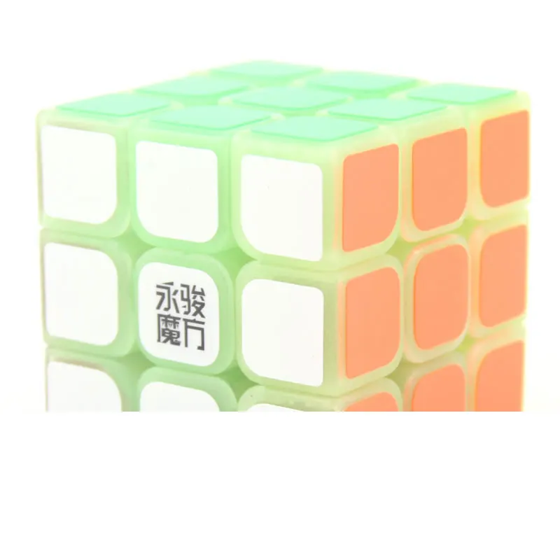 YongJun SuLong 3x3x3 волшебный куб YJ фосфоресцирующий 3x3 ночник Neo speed головоломка антистресс Развивающие игрушки для детей - Цвет: Noctilucent