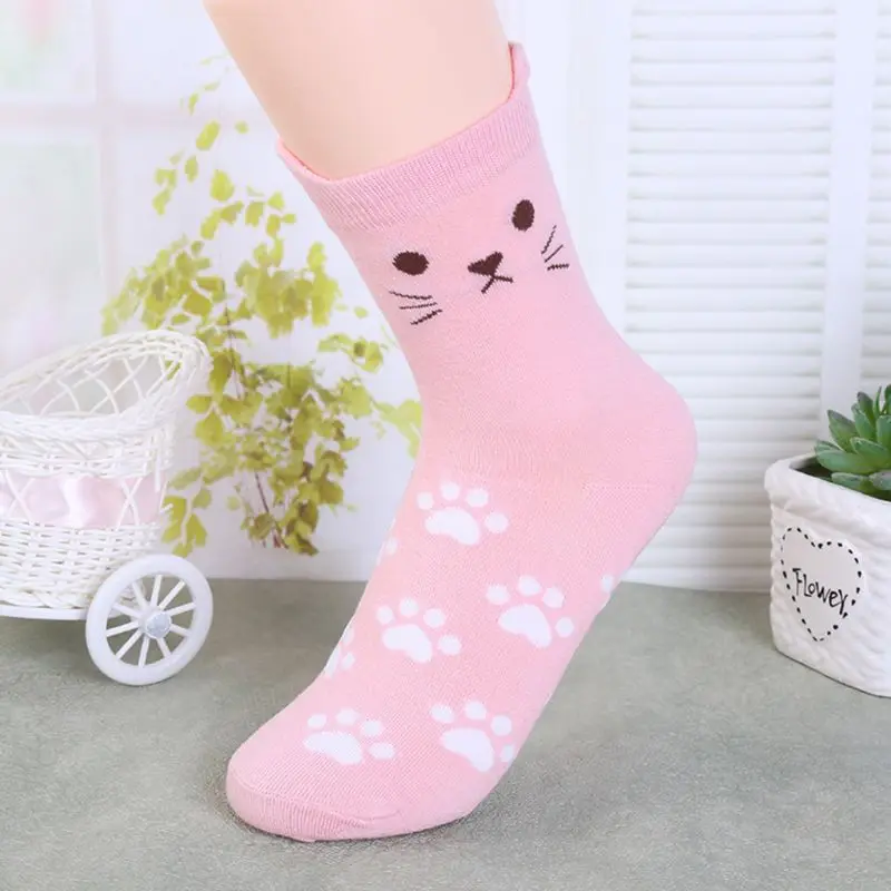 Женские Забавные милые причудливые носки с животными из мультфильмов