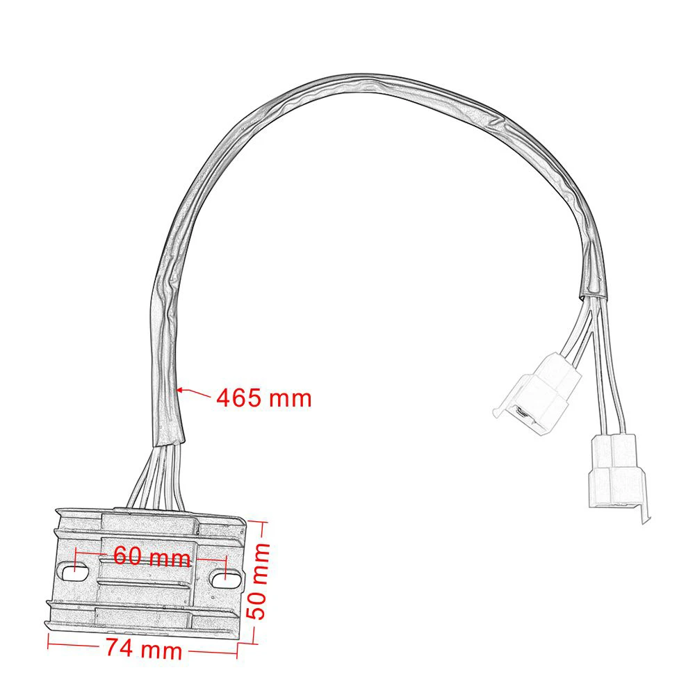 JAER мотоцикл регулятор напряжения Выпрямитель для Honda CRM125 1990-1999 31600-KAK-781 31600-KAK-900