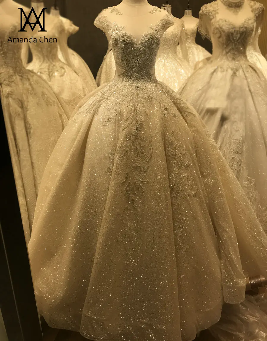 Hochzeitskleid свадебное платье с рукавами-крылышками кружевной аппликацией и