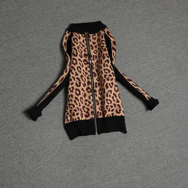 Skup Nowe jesienne zimowe dresy damskie modny dwuczęściowy zestaw odzieży 2019 kobieta sweter z zamkiem błyskawicznym Top + spodnie komplety z dzianiny sportowe