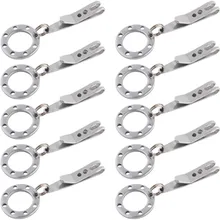 10 pces ufo estilo edc tático suspensão chaveiro clipe e multi-keyring sistema compacto chave anel