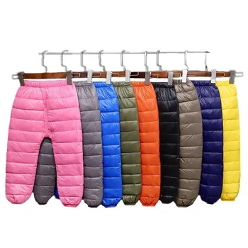 

Children Trousers for Girls Boys Long pants Winter Thicken Warm Down Kids Autumn Clothing Waterproof Snow Pants 3 4 7 8 years