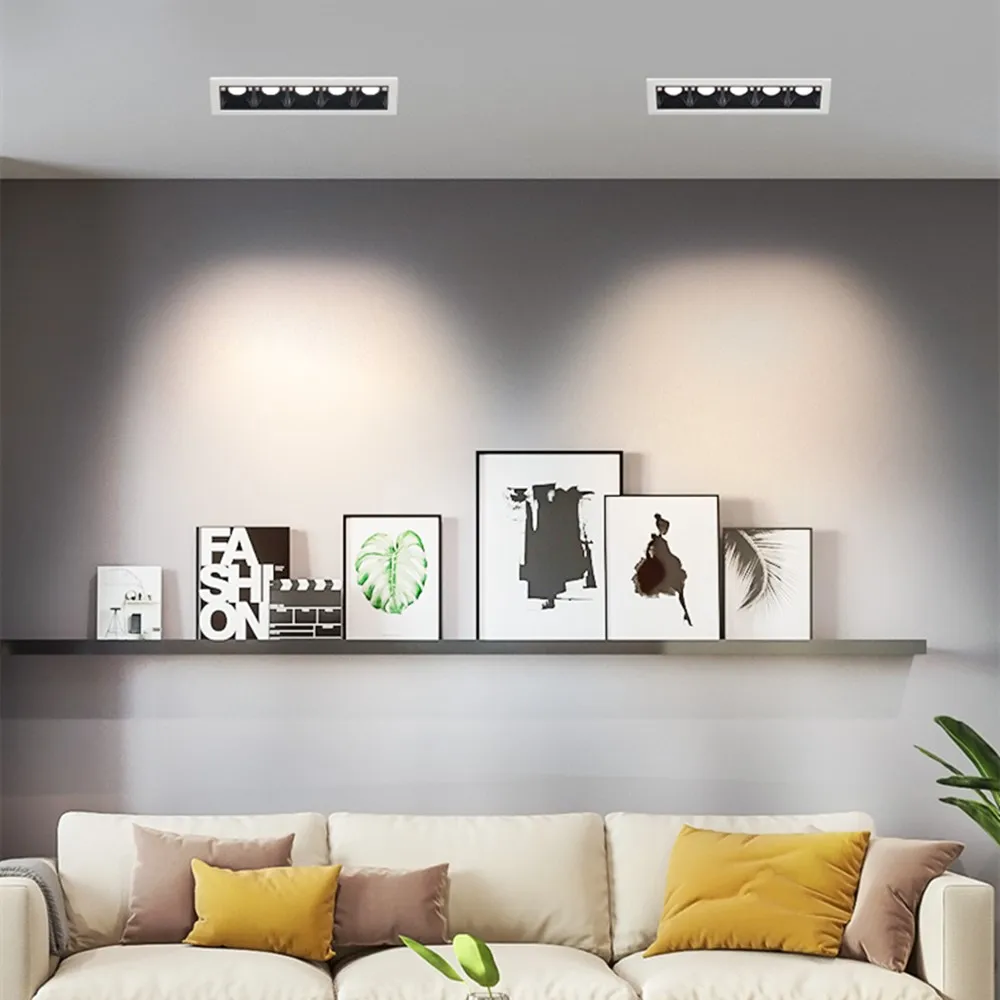 [DBF] Однорядный длинный квадратный фотосветильник с регулируемой яркостью 2 Вт 4 10