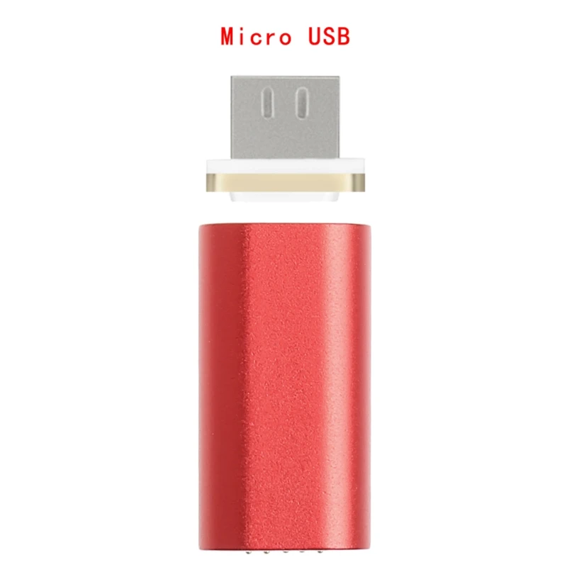 Магнитный Micro USB Женский к мужскому металлическому штекерному конвертерному адаптеру для телефона Android