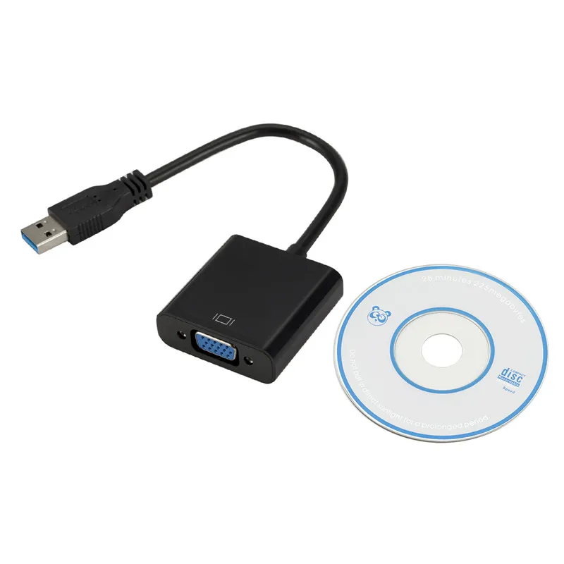 Адаптер USB 3 0 VGA внешняя видеокарта мультипреобразователь дисплея для Win 7/8/10