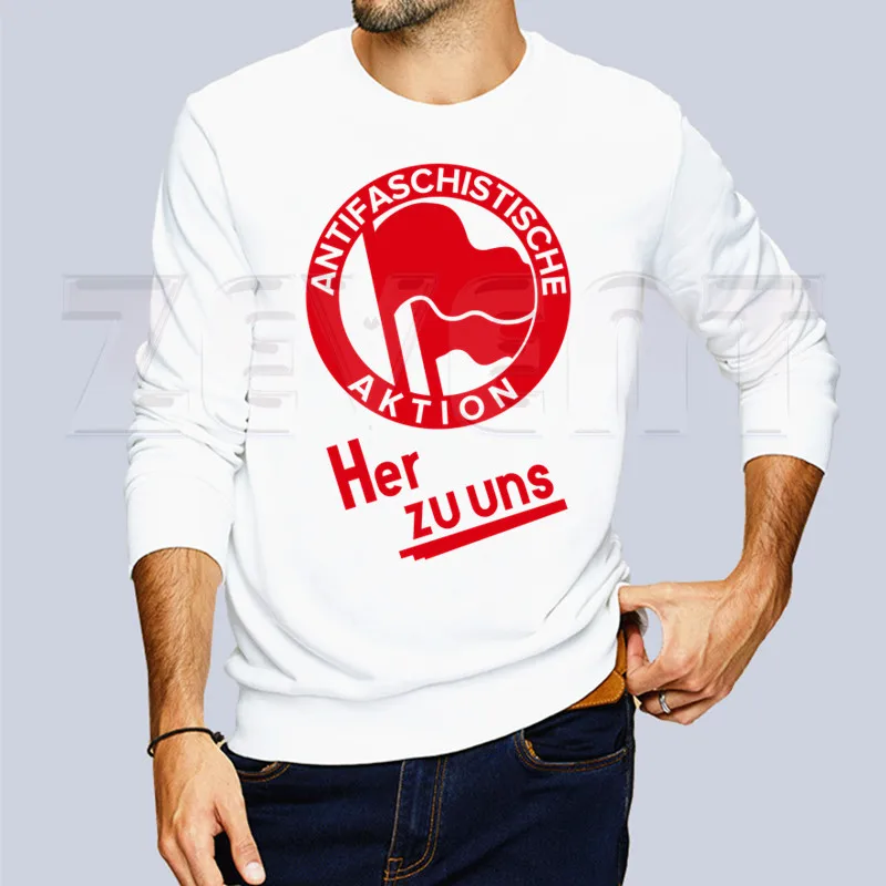 Антифашистская анархия анархист новая модная уличная толстовка с капюшоном в