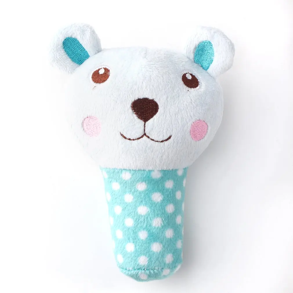 Bear Прочные Домашние животные, плюшевые звуковые скрипучие игрушки, милые животные в форме чучела, Обучающие жевательные игрушки, детские вокальные игрушки для животных, зеленая лягушка - Цвет: Bear