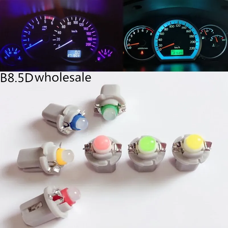 1 шт. B8.5D B8.5COB светодиодный T5 lámpara del coche de Speedo Dash bombilla tablero instrumentos la luz Interior cuñ |