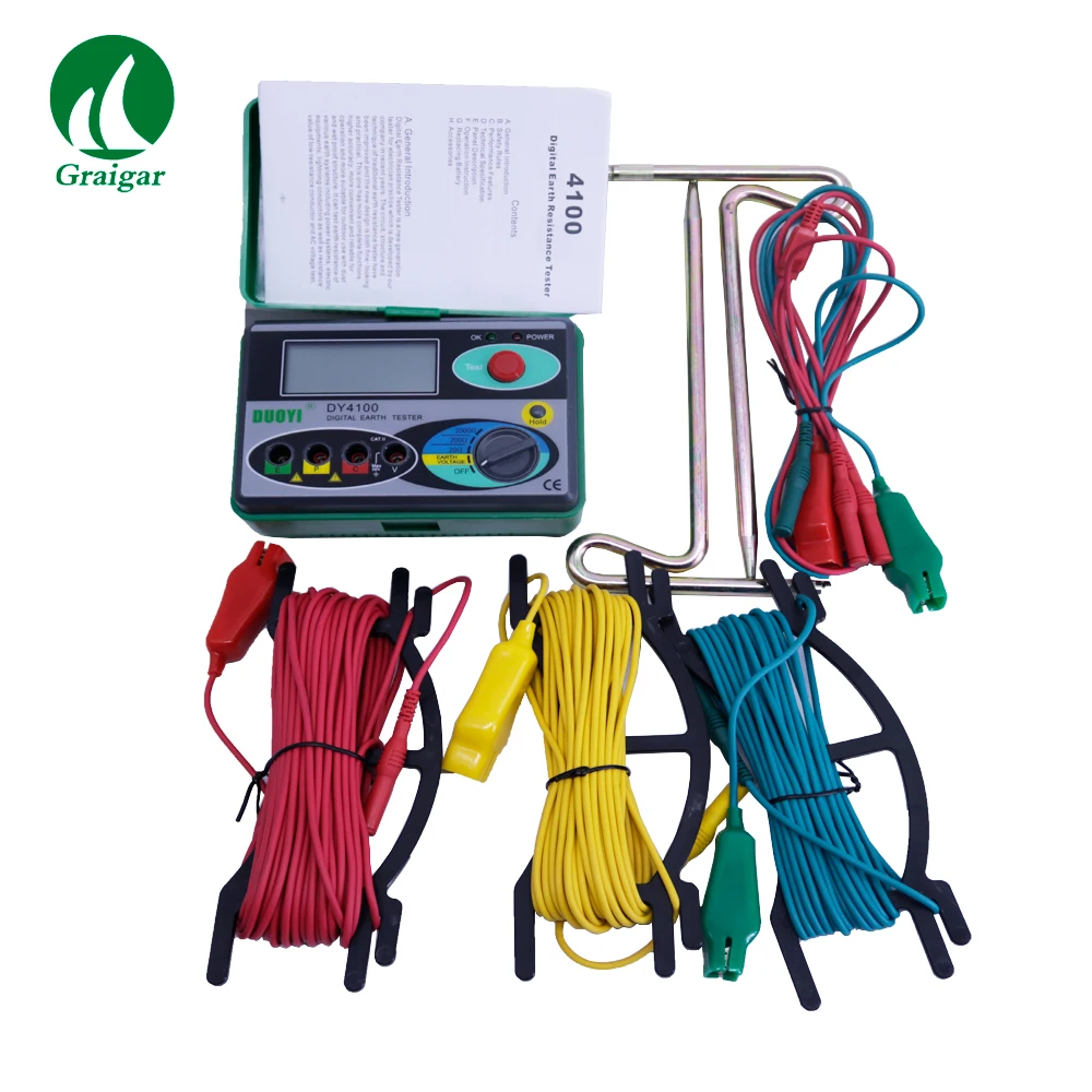 Resistance Meters Tools DY4100 Digital Earth Resistance Tester 0.01OHM