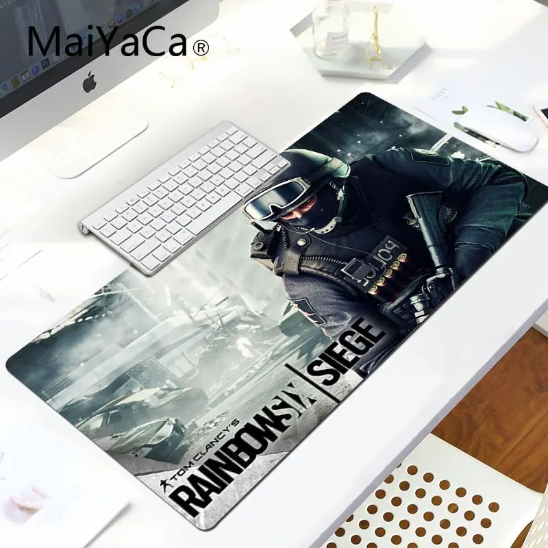 LockEdge 30X90cm MaiYaCa rainfoosix Siege противоскользящие прочные силиконовые компьютерные коврики Удобная мышка коврик игровая защелка для мыши - Цвет: LockEdge 30X90cm