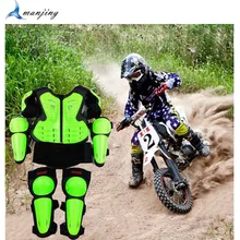 Gilet de protection du corps pour jeunes enfants, équipement de sport, armure ATV, combinaison de vélo de saleté, poitrine, colonne vertébrale, genou, coude 