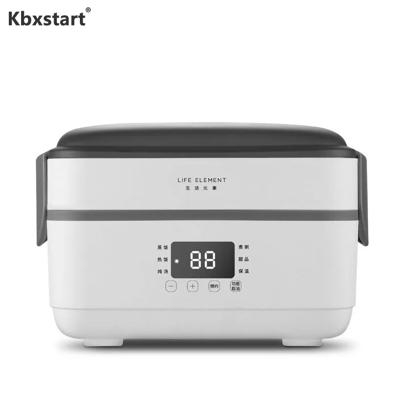 Kbxstart Multi function Electric Lunch Box Insulation Portable Steam Heating Double Stainless Steel Liner Rice Cooker Office220V|Рисоварки| | АлиЭкспресс