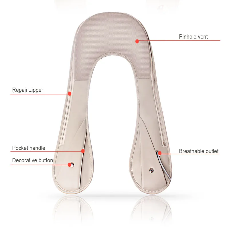 Массажер для плеч и спины, шаль, плечевой ремень для спины, Электрический длинный шаль, искусственная кожа, хаки