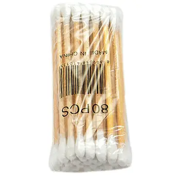 

150Pcs/Bag Medical Disposable Double-Headed Cotton Buds Swab Wooden Sticks Ear Nose Cleaning Health Care Makeup Tools NEW