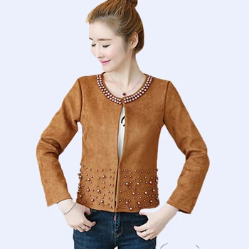 

Size S-4XL Plus size Women Clothing 2020 Spring Autumn Women Short Coats New Women's Fashion Pearl Decoration Professional Wear