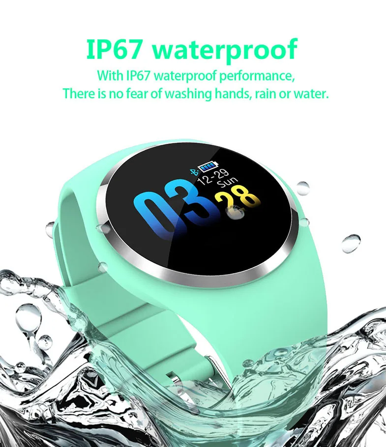 Q1 Смарт-часы цветной экран круглый экран IP68 Водонепроницаемый сердечный ритм кровяное давление SmartWatch PK i10tws i 10 tws