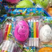 Пасхальное расписное яйцо DIY Детская игрушка ручной работы яйцо модель яйцо ракушка картина Изобразительное искусство материал партия fa