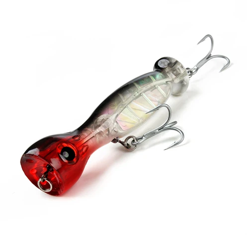 NSB-004 NOEBY 1 Pcs Fishing Lure 130mm/50g Super Popper Top Water Lures Hard Bait Artificial VMC Treble Hooks - Цвет: NSB-004