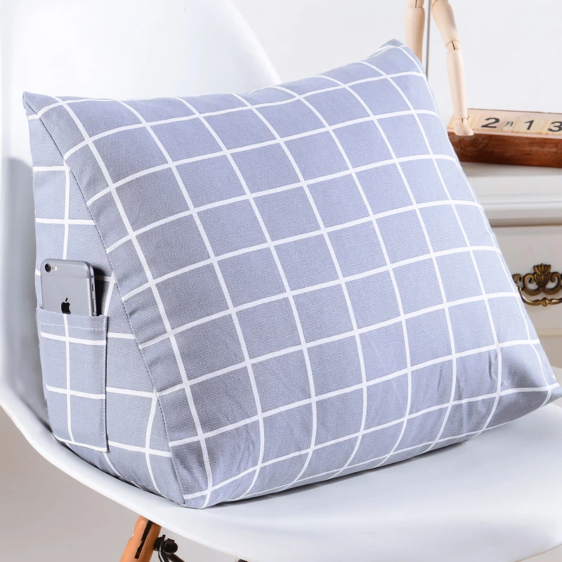 C24 Sofa Cushion Pillow Large Bed Head Soft Bag Cartoon Office Waist Back Neck Protection Bamboo Charcoal Comfortable and Soft - Color: C24