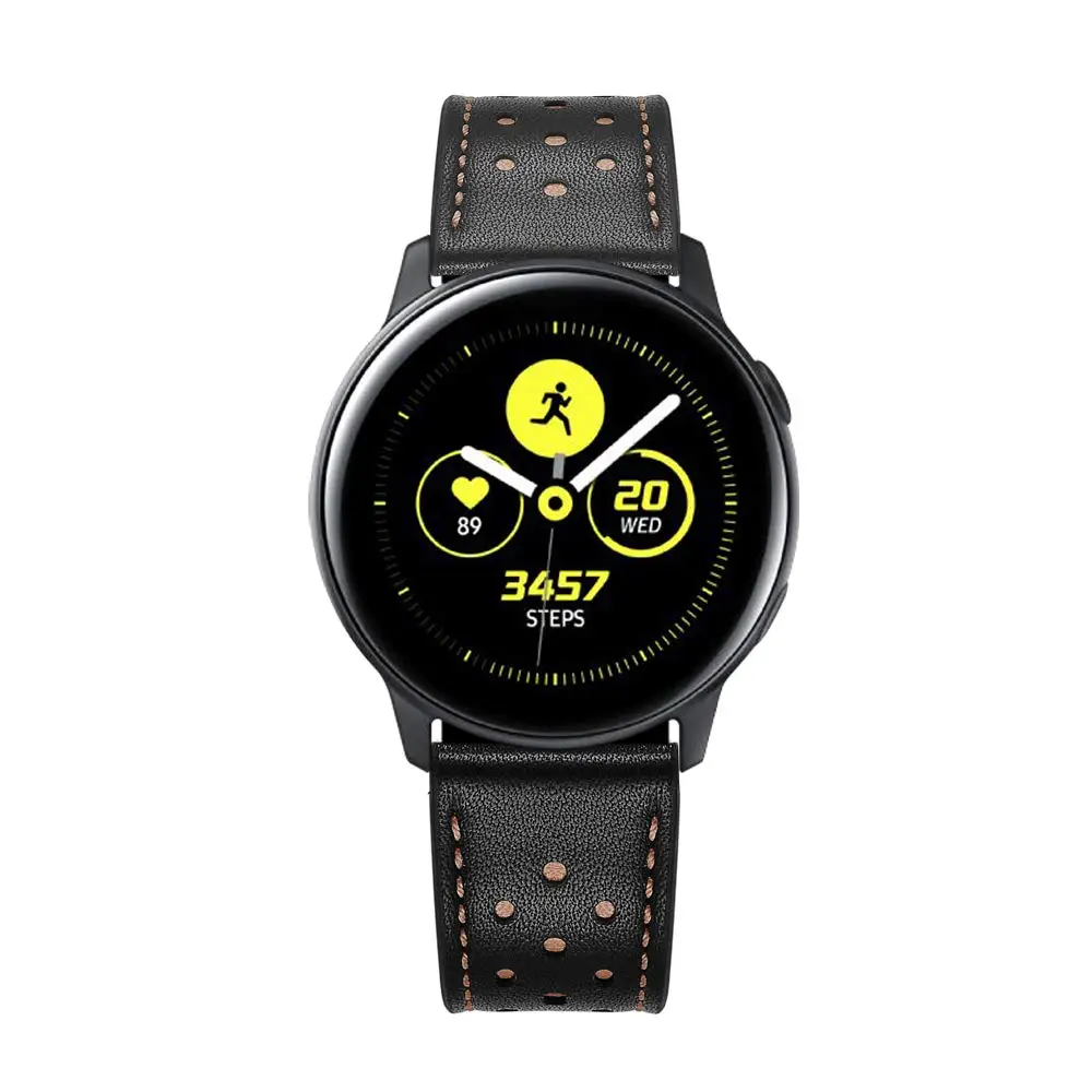 20 мм кожаный ремешок для часов Samsung Galaxy Watch Active /Galaxy 42 браслет Gear Sport/Gear S2|Ремешки