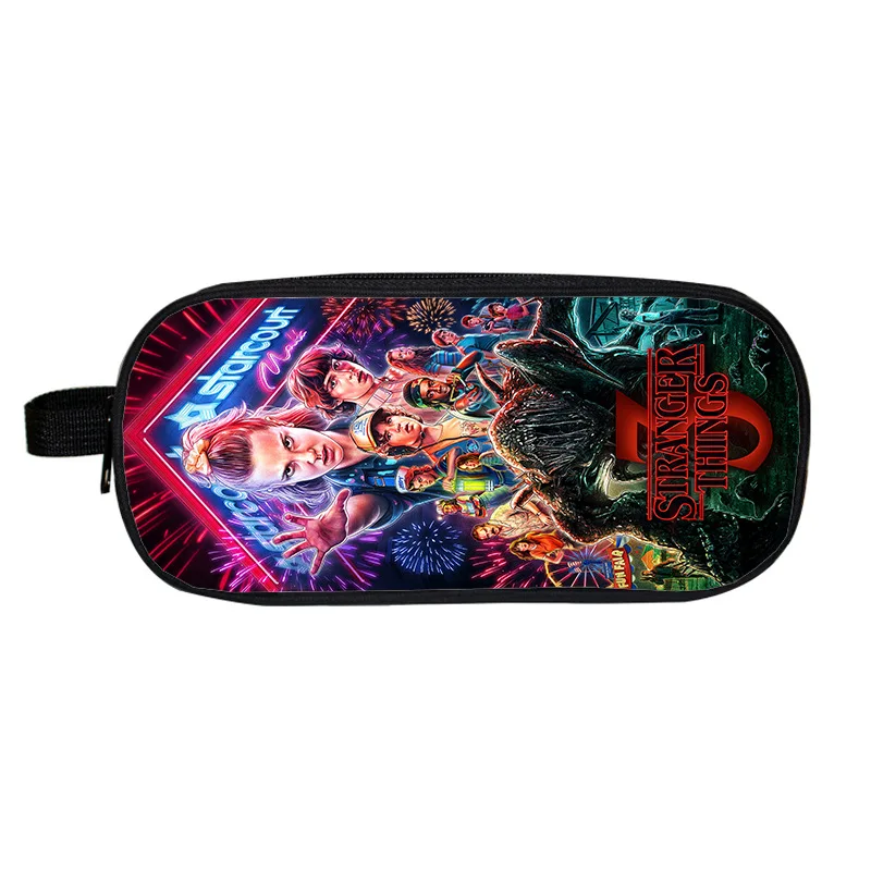 Коробка для макияжа Mochila странные вещи пенал карандашей 3d печать на двойной