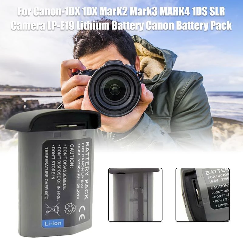 Литий Батарея для Canon-1Dx 1Dx Mark2 Mark3 Mark4 1Ds Slr Камера Lp-E19 литий Батарея пакет перезаряжаемый аккумулятор для камеры