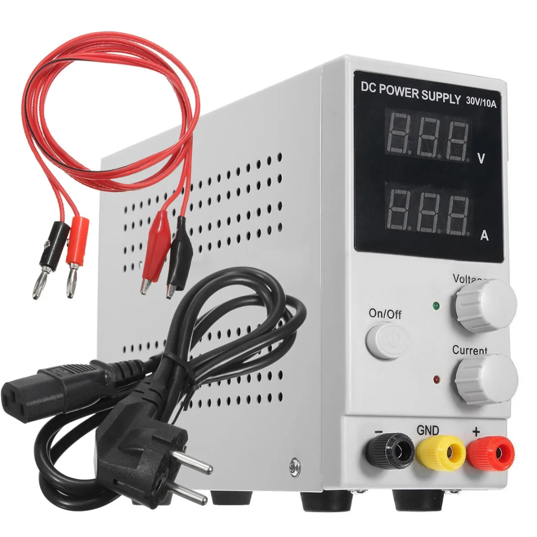 

1Set 30V 10A Adjustable Switching Regulated Mayitr DC Power Supply LCD Dual Digital Display