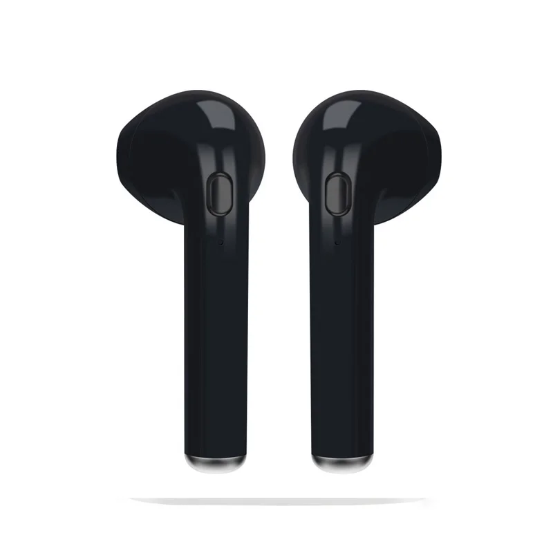 black earphone I7 I7s TWS Мини Bluetooth наушники 4,2 Беспроводные наушники с зарядным устройством Автомобильная гарнитура с микрофоном для IPhone мобильного телефона - Цвет: black earphone