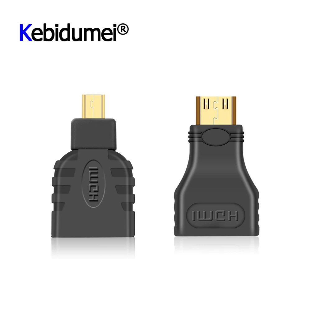 Новинка 2017 1 комплект Удлинительный адаптер HDMI в Mini Micro HD Gold конвертер для Evo 4G HTC