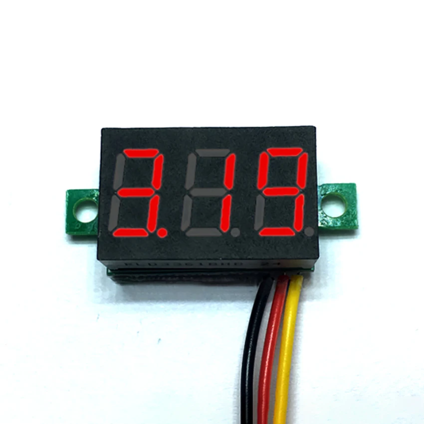 0,36 дюймов DC0-100v цифровой светодиодный дисплей панель Измеритель Напряжения вольтметр с индикатором Тестер Volmeter 3 бита измерение напряжения 3 линии