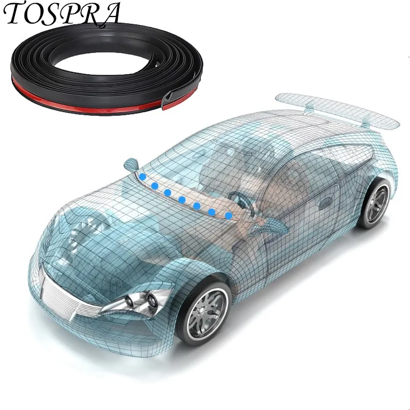 

Car front windshield sealing strip 1.7m with glue/without glue 1.7m Car Wiper Front Windshield Panel Moulding Seal Strip For Car
