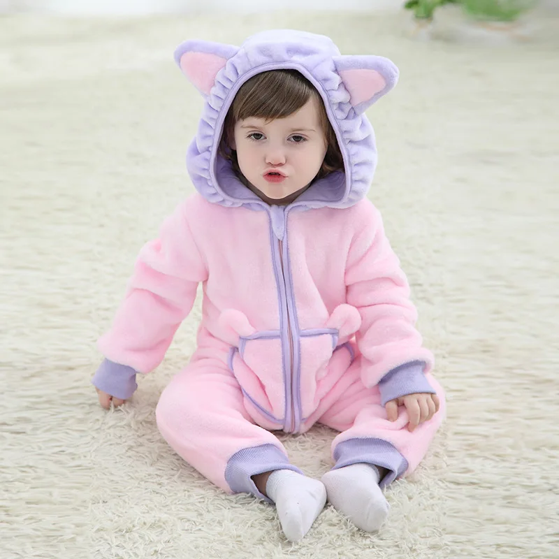 

Special Offer 2016 Spring Romper Lazy Cat Single Layer Onesie Crawling Clothes 0-2 a Year of Age Childrenswear Women's H1360