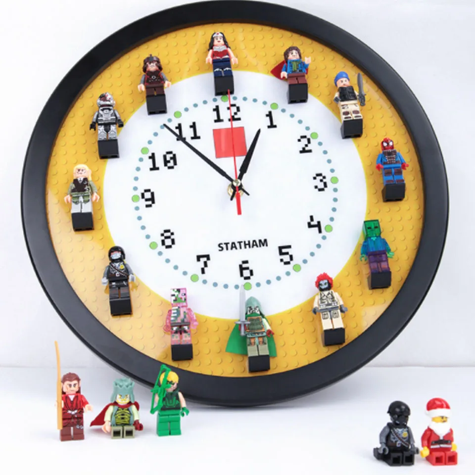 

NEW Bricks Electronic Clock Stopwatch Round MOC compitable legoinglys Building Blocks Toys for Children gift