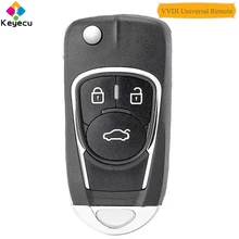 Keyecu xhorse universal (versão em inglês) chave remota universal com 3 botões-fob para vvdi ferramenta chave vvdi2, p/n: xkbu03en