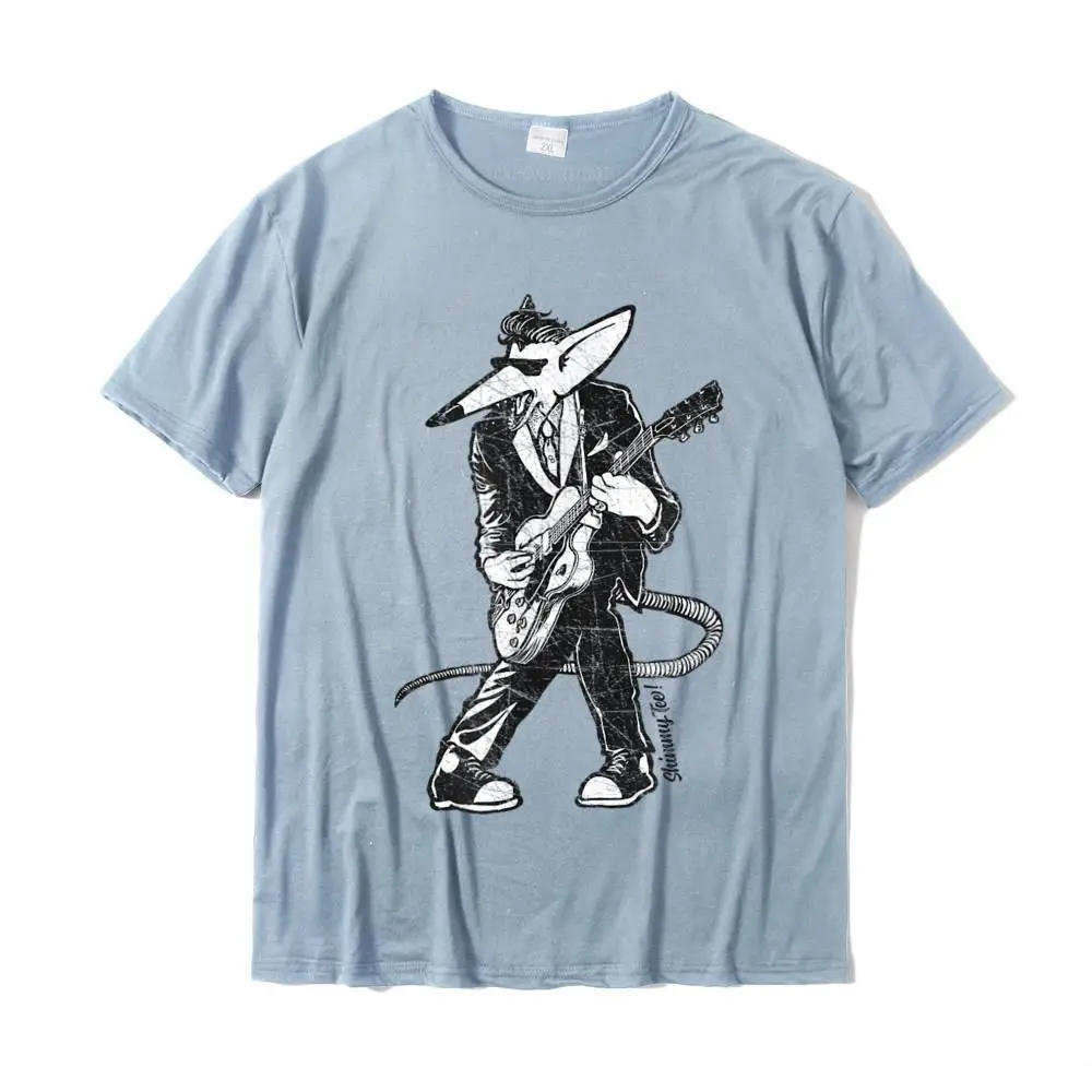 Normal Normal O Neck Tshirts Autumn Tops & Tees Short Sleeve for Men Newest 100% Cotton Comics T-Shirt Drop Shipping Rockabilly Rats 50's Guitar Player T-shirt__26558 light
