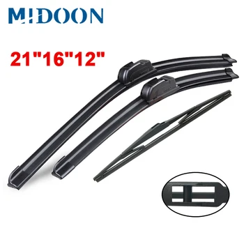 

MIDOON Wiper Front & Rear Wiper Blades Set Kit For Chevrolet Spark M300 2009 -2015 Windshield Windscreen 21"16"12"