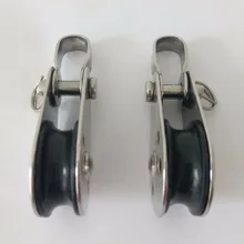 2 шт 25 мм нейлон шкив блок W съемный штифт& Кронштейн 316 нержавеющая сталь