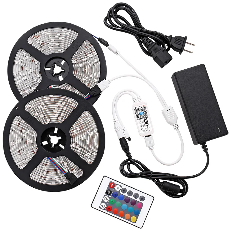 

Smart RGB Wifi controller tape lamp SMD5050 24V 10M Ribbon led strip light