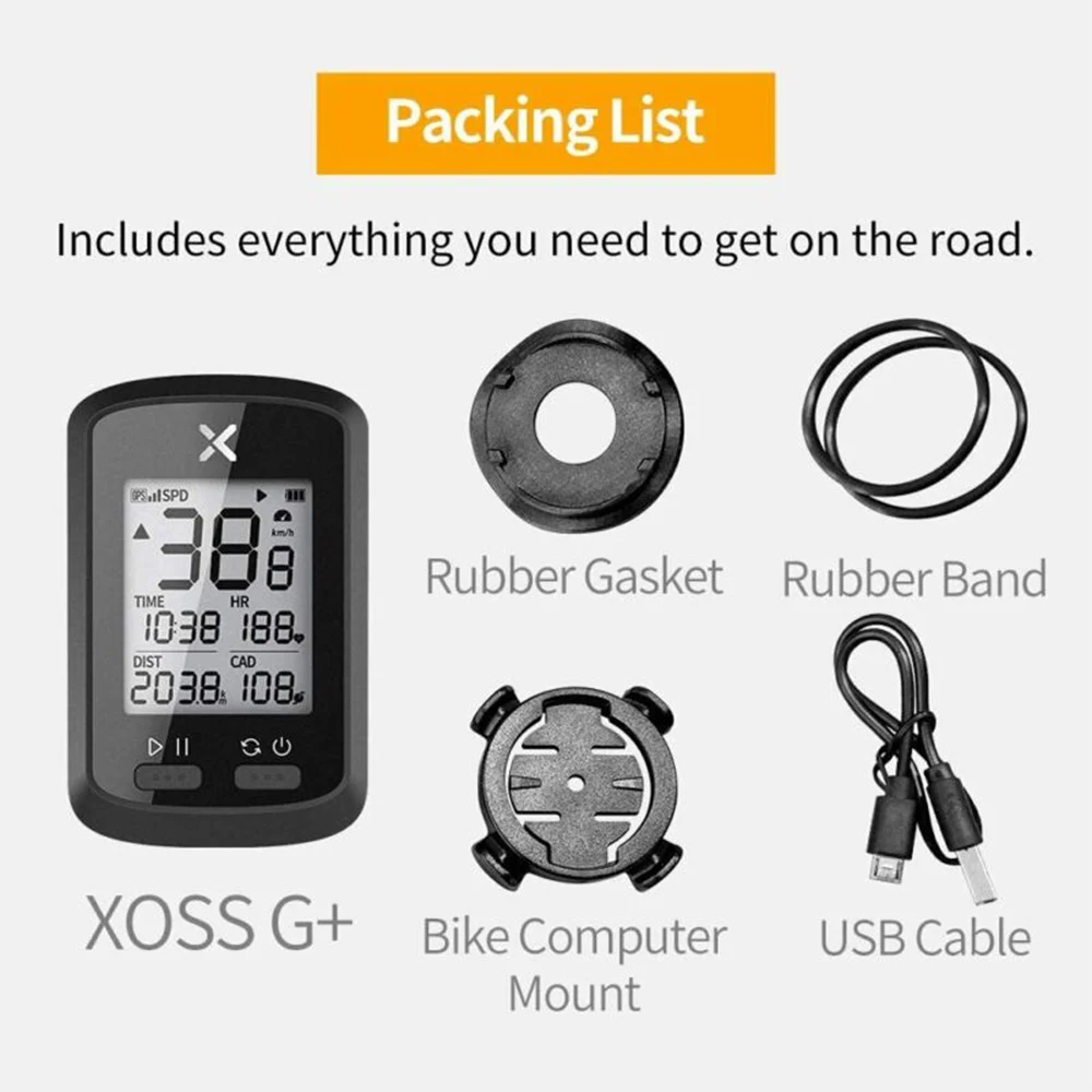 XOSS G GPS-Bike Bicycle Cycling Computer Stopwatch LCD Display Waterproof IPX7 