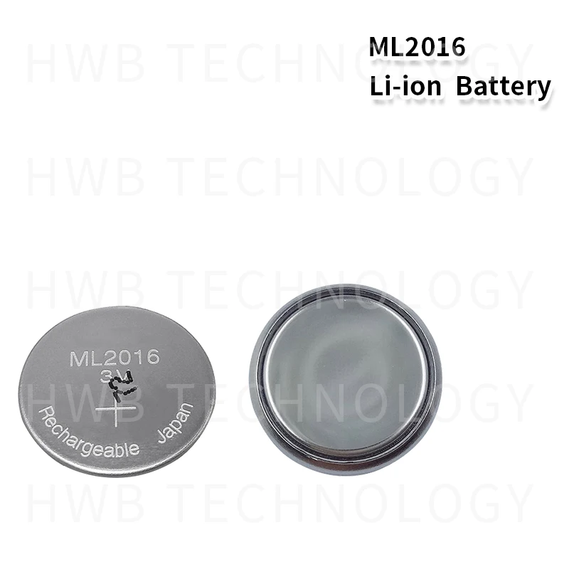2 шт./лот ML2016 мл 3v литий-ионный аккумулятор литий-ионный Перезаряжаемые Монета Кнопка сотового телефона CMOS аккумулятор RTC батареи