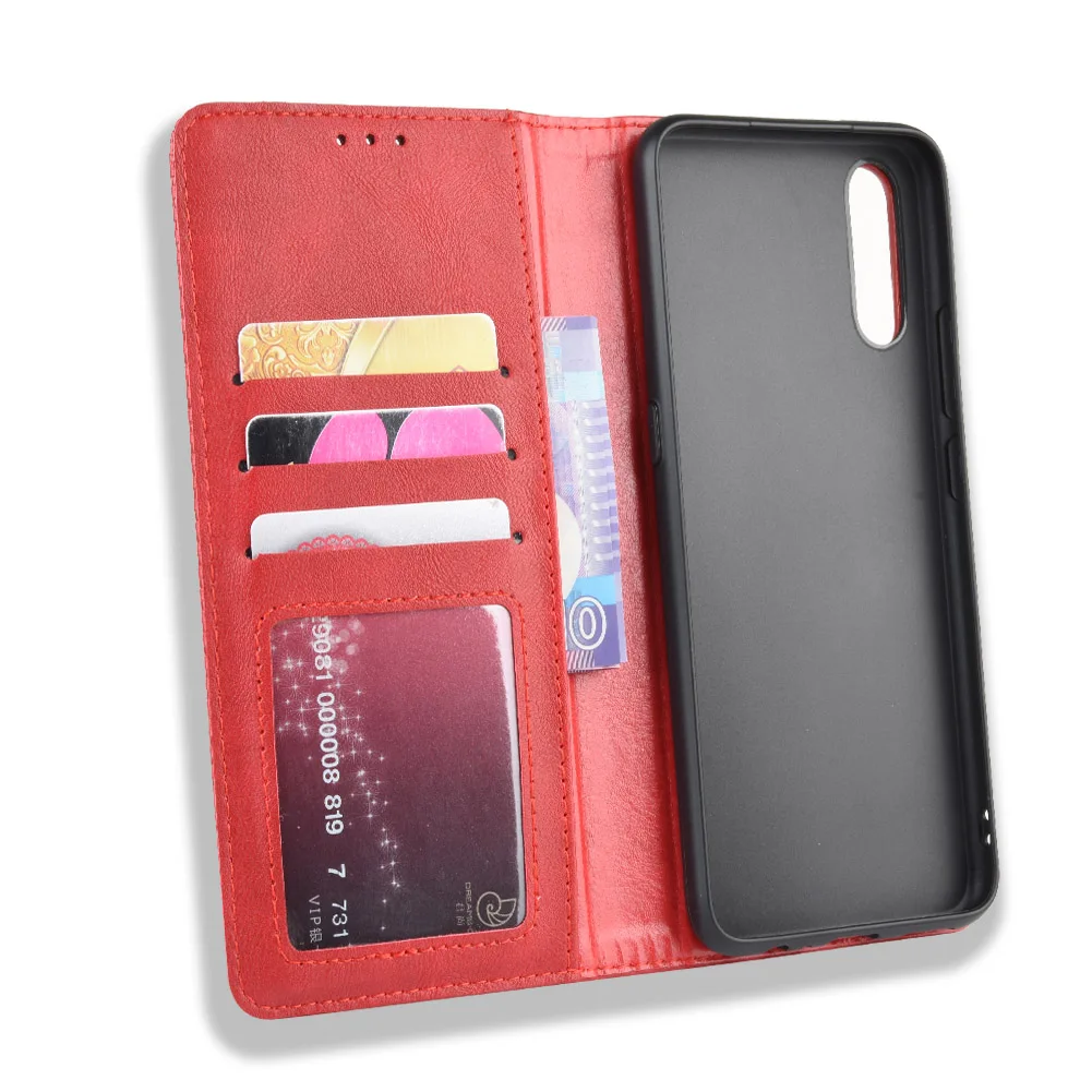 Магнитный винтажный кожаный чехол Премиум Coque для Vivo Y12 Y 12 чехол 6,35 дюймов флип фривольный анти осенний чехол