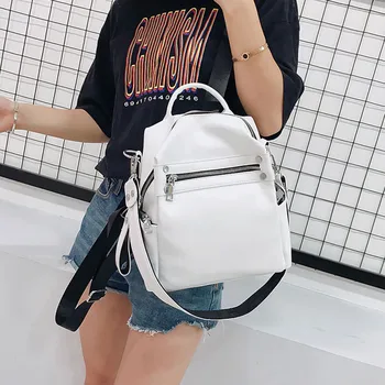 

2019 Women PU Leather Backpack Female Shoulder Bag Multi-purpose Casual Fashion Ladies Daypack Travel Bag For Girls Mochila