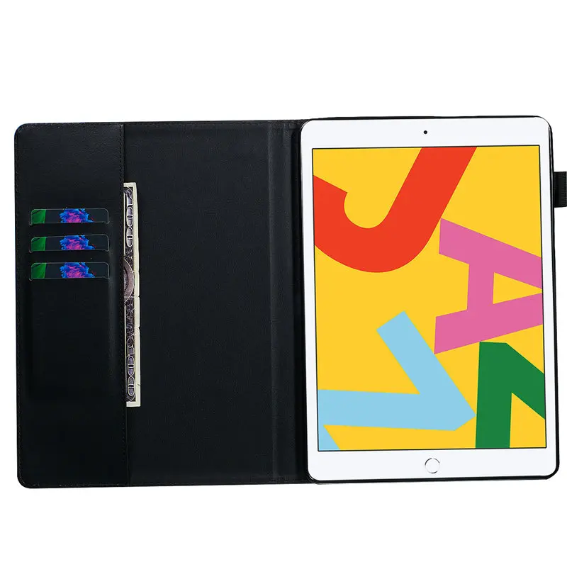 Флип умный кожаный чехол для iPad 10,2 чехол чехол для планшета для iPad 10,2 7-го поколения A2200 чехол с рисунком кота Fundas