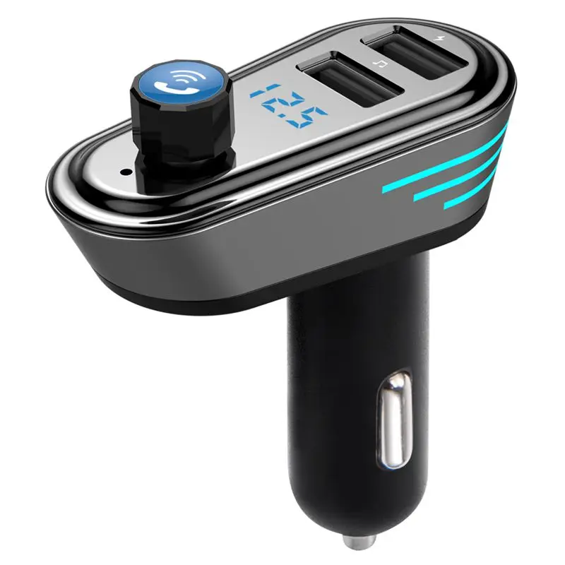 Автомобильный MP3 двойной USB 4,1 Bluetooth MP3 Автомобильный Handsfree Телефон Автомобильный MP3-плеер [серебристый]